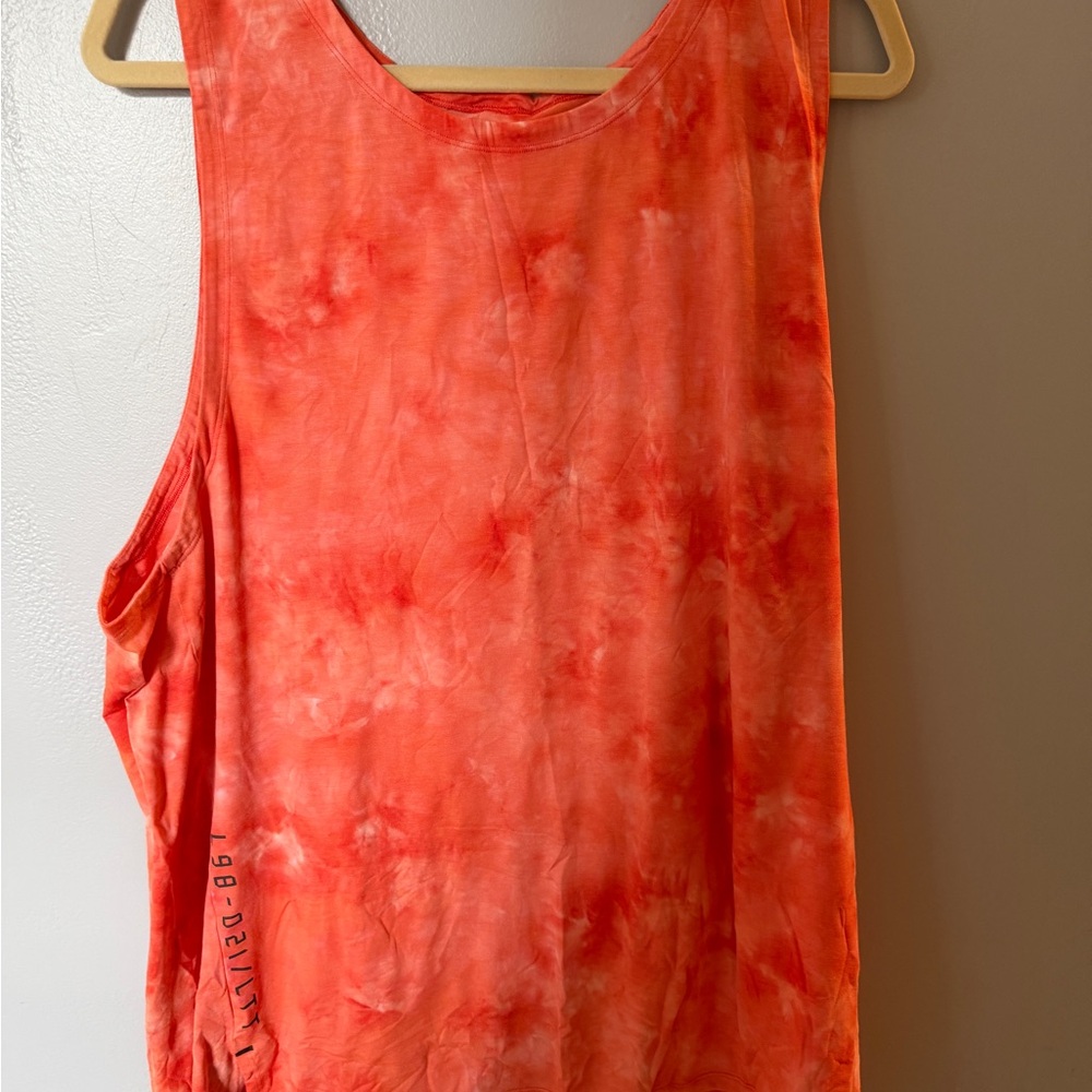 Vibrant Orange lululemon Tie-Dye Tank Top XXL